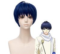 Nuevo Hand Tour A3! Tsumugi Tsukioka Cosplay peluca corta azul resistente al calor pelo sintético fiesta de carnaval de Halloween pelucas unisex HC YG