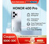 NUEVO HONOR 400 Pro 5G Smartphone 6,7 ′′ AMOLED Snapdragon 8 Gen 3 MagicOS 9,0 200MP AI Ultra HD Lente 6000mAh 100W SuperCharge eSIM Black