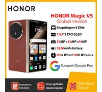 Nuevo HONOR Magic V5 versión Global Original 5G Smartphone pantalla OLED HDR Dual Snapdragon 8 Elite 5820mAh 7,95 "66W SuperCharge Black