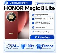 Nuevo Honor Magic8 Lite Versión Europea 2026, Teléfono Inteligente 5G Android, Pantalla AMOLED, Snapdragon 6 Gen 4, 7500 mAh, Cámara de 108 MP con OIS y IA Reddish Brown 8Gb+512Gb