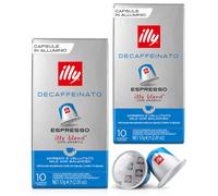 NUEVO illy Nespresso DECAFFEINATO cápsulas 2x10 piezas espresso sin cafeína