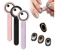 Nuevo imán de ojo de gato en forma de anillo para uñas, anillo magnético de ojo de gato fuerte, herramienta de imanes circulares huecos con asa, Y y Rin-gMagnet, fácil de usar para bricolaje en casa