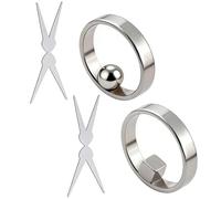 Nuevo imán de ojo de gato en forma de anillo para uñas, herramienta multifunción de imán de uñas de ojo de gato, herramienta de imán de uñas en forma de tijera, imanes en Y y anillo con (2pcs)