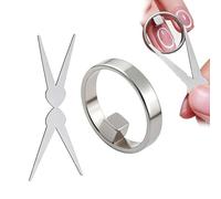 Nuevo imán de ojo de gato en forma de anillo para uñas, herramienta multifunción de imán de uñas de ojo de gato, herramienta de imán de uñas en forma de tijera, imanes en Y y anillo con (SQUARE)