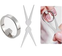 Nuevo imán para uñas con forma de anillo Cat Eye, potente herramienta magnética para uñas, imán en forma de Y y anillo (haz ancho, estilo francés), imán circular hueco portátil Cat Eye