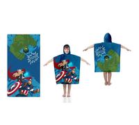 NUEVO IMPORT Poncho Avengers Toalla para Niños Toalla Avengers Tipo Poncho Infantil para Playa o Piscina Poncho Marvel Toalla de Algodón con Capucha (048AVG-PC)