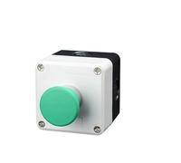 Nuevo interruptor de botón metálico XB2, caja de control de arranque y parada, símbolo de identificación industrial, reinicio automático, interruptor de parada de emergencia circular(1Hole-04)
