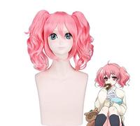 Nuevo Inu X Boku SS Roromiya Karuta Cosplay peluca Fibra resistente al calor Cabello Rosa Fiesta de anime Peluca + Peluca Cap PL-055