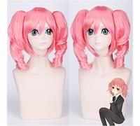 Nuevo Inu X Boku Ss Roromiya Karuta Cosplay Peluca Rosa Resistente al calor Cabello Fiesta de Halloween Disfraz Pelucas Anime + Peluca Cap