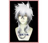 Nuevo juego caliente Arknights Snow Leopard Family Silver Grey Short Gradient pelucas de cosplay sintéticas + gorra de peluca