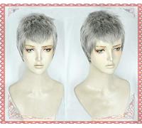 Nuevo juego de peluca de Cosplay de Nero Devil Hunter Nero, pelo corto gris plateado, disfraz de Halloween, peluca para disfraz, evento, concierto