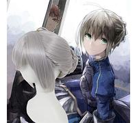 Nuevo juego de peluca Nero Fate Stay Night Saber Arturia Pendragon Cosplay peluca Fate Costume Play pelucas disfraces de Halloween cabello 3 colores B