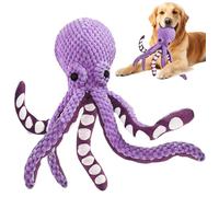 Nuevo juguete de pulpo para perros, sonido interactivo para aliviar el aburrimiento y acompañar juguetes para mascotas, para perros pequeños, medianos y grandes, juego en interiores y exteriores (A)