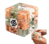 Nuevo Labyrinth 3D Puzzles Maze Cube, 2 en 1 Bola Laberinto 3D y Cubo Mágico, Juego Laberinto, Juegos de lógica, Alivia el estrés y fomenta el pensamiento lógico,Educación a través del entretenimiento