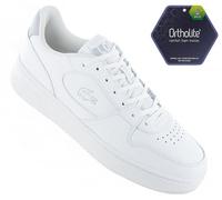 NUEVO LACOSTE L001 Set 224 - Zapatillas Hombre Cuero Blanco 748SMA001821G ORIGI