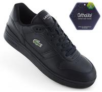 NUEVO LACOSTE T-Clip Set 224 - Zapatillas Hombre Cuero Negro 748SMA003102H