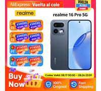 realme 16 Pro 5G Smartphone, 8GB+256GB, Pantalla AMOLED 144Hz 6,78", Batería 6500mAh, Cámara 200MP OIS, IP69K, Carga Rápida 45W, Dual SIM, Next AI, Oro
