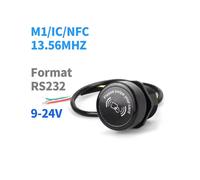 Nuevo Lector de Tarjetas de Acceso RS232 con Formato NFC, Circuito Integrado de 24 V, 13,56 MHz, Resistente Al Agua, Apto para Sistemas de Control de