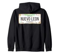 Nuevo León Monterrey Mexico License Plate Vacation Beach Sudadera con Capucha