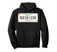 Nuevo León Monterrey Mexico License Plate Vacation Beach Sudadera con Capucha