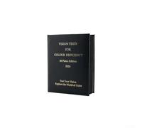 Nuevo libro de prueba de visión en color Ishihara 2026, kit de optometría de 38 placas para detectar daltonismo rojo-verde y congénito