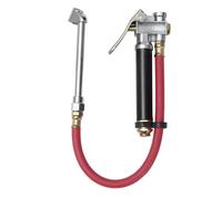 Nuevo llenador de presión de neumáticos de aire inflador medidor doble boquilla manguera de compresor de aire