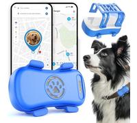 Nuevo Localizador GPS Perros, astreador De Actividad Inteligente, Rastreo Vía Satélite, Historial de ubicaciones, Avisos de Salud, Seguimiento de ladridos, Rastreador De Mascotas 100% Impermeabl