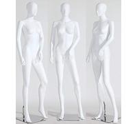 Nuevo Maniquí blanco abstracto hermoso masculino femenino de la mujer de la alta calidad en forma de nariz y boca mate (mujer LF4-6 blanco mate)