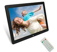 Nuevo Marco De Fotos Digital De 20 Pulgadas, Pantalla IPS De 1440X900, Pantalla Táctil, Sensor De Movimiento, Compatible Con Reloj De Calendario De Vídeo De Rotación Automática,Negro