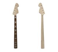 Nuevo mástil de guitarra bajo, 20 trastes, 34 pulgadas, con incrustaciones de bloque de arce, diapasón de palisandro, sin terminar (B13)