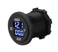 Nuevo medidor de voltaje digital dual auxiliar principal de 12 V 24 V panel de monitor de batería