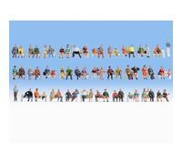 NOCH Economy Sitting People Mega Set económico “Figuras sentadas ”, Multicolor (38402)