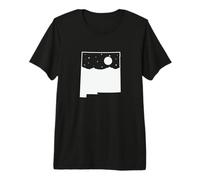 Nuevo México Amanecer en Mapa Esquema USA Camiseta Premium