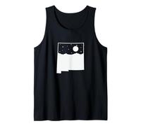 Nuevo México Amanecer en Mapa Esquema USA Camiseta sin Mangas