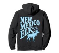 Nuevo México Elk Retro Wildlife Sudadera con Capucha