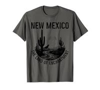 Nuevo México La Tierra del Encantamiento Roadrunner Cactus Vintage Camiseta