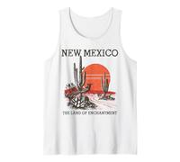 Nuevo México La Tierra del Encantamiento Roadrunner Cactus Vintage Camiseta sin Mangas