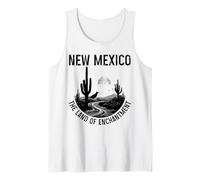 Nuevo México La Tierra del Encantamiento Roadrunner Cactus Vintage Camiseta sin Mangas