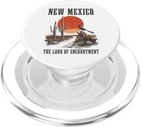 Nuevo México La Tierra del Encantamiento Roadrunner Cactus Vintage PopSockets PopGrip para MagSafe