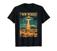 Nuevo México OVNI Desierto Escena Arte Vintage Camiseta