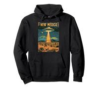 Nuevo México OVNI Desierto Escena Arte Vintage Sudadera con Capucha