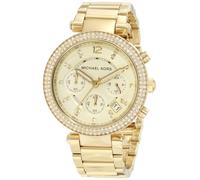 Nuevo Michael Kors Parker Color Dorado, S/Acero ,Cronómetro,Cristal,Pulsera