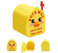 Nuevo Mini buzón magnético de Pato para cruceros, decoración de buzón de Pato para la Puerta del Crucero, Mini buzón de Pared con imanes Divertidos para decoración de Puertas metálicas, Suministros