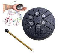 Nuevo Mini tambor de lengua de acero, piedras de Buda, Kit de tambor curativo con sonido de 6 notas de 3 pulgadas, Mini tambor de mano, regalos Zen de meditación y Yoga (Color : Navy Blue 2)