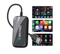 [Nuevo Modelo 2026] OTTOCAST Adaptador CarPlay y Android Auto Inalámbrico, 3 en 1 Caja AI Play2Video Ultra, Mira Netflix/Youtube en el Auto, Baja Latencia, Actualiza de Cableado a Inalámbrico