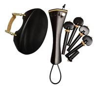 Nuevo modo de juego de accesorios for Viola, Hardware instalado, clavijas de reposacabezas, pieza trasera con abrazadera, corcho Finetune(Dark Khaki)