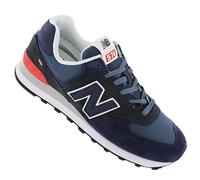 new balance Zapatillas deportivas bajas '574' azul oscuro / rojo fuego, Talla 42,5