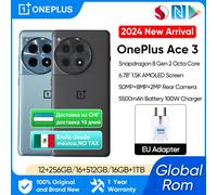 Nuevo OnePlus ACE 3 Global Rom Snapdragon 8 Gen 2 6,78 ''1,5 K 120Hz pantalla AMOLED 100W carga SUPERVOOC 5500mAh batería 16GB 1TB Blue