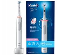 NUEVO Oral B cepillo de dientes eléctrico Pro 3 3000 Sensitive Clean blanco b...