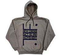 Nuevo Order Sudadera con Capucha Movement Band Logo Nuevo Oficial Unisex Gris